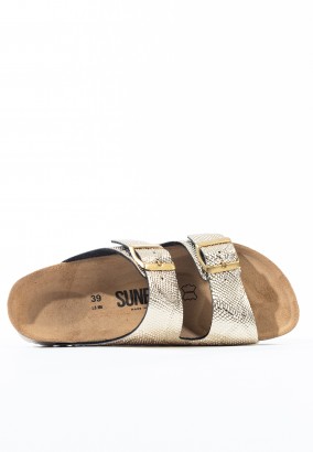 Sandales Trefle 2 Brides Or clair