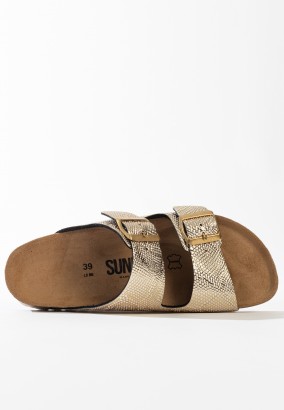 Sandales Trefle 2 Brides Or clair