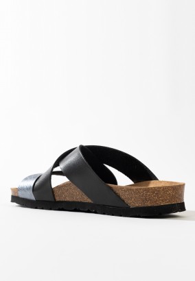 Sandales Nuevo Multibrides Noir et pewter