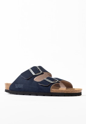 Sandales Trefle 2 Brides Bleu marine