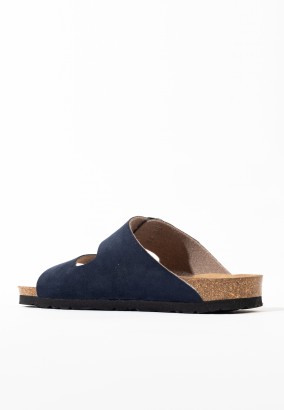 Sandales Trefle 2 Brides Bleu marine