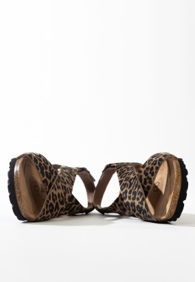 Sandales Leon Multibrides Leopard