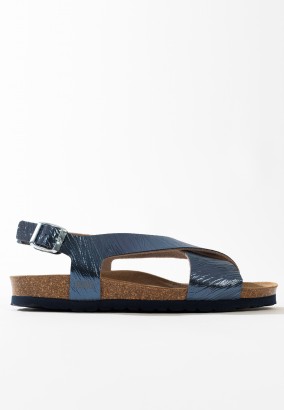 Sandales Leon Multibrides Bleu marine