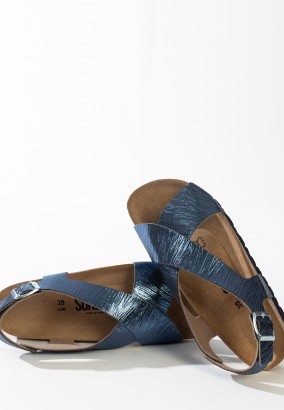 Sandales Leon Multibrides Bleu marine