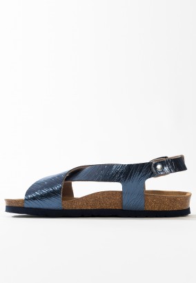 Sandales Leon Multibrides Bleu marine
