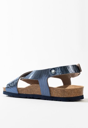 Sandales Leon Multibrides Bleu marine
