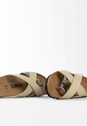 Sandales Ceduna Multibrides Beige python