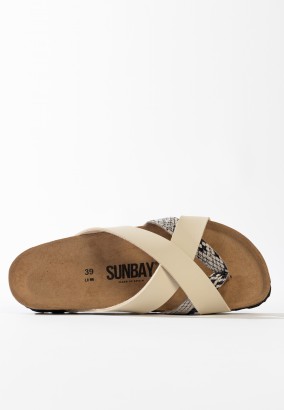 Sandales Ceduna Multibrides Beige python