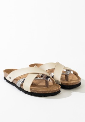 Sandales Ceduna Multibrides Beige python