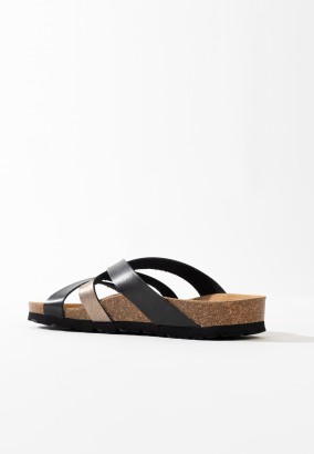 Sandales Albury Multibrides Noir et mocha