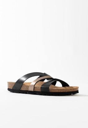 Sandales Albury Multibrides Noir et mocha