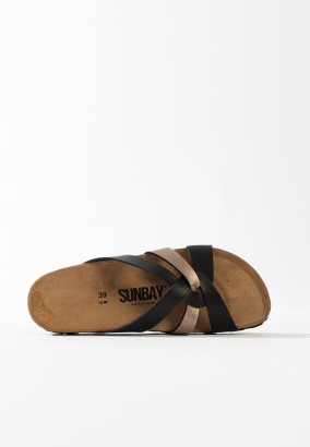 Sandales Albury Multibrides Noir et mocha