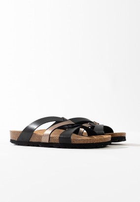 Sandales Albury Multibrides Noir et mocha