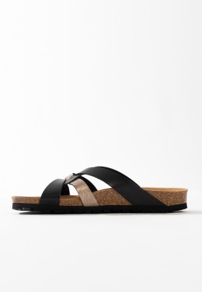 Sandales Albury Multibrides Noir et mocha