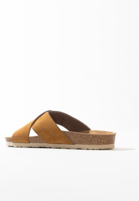 Sandales Ecatepec à plateforme Tan