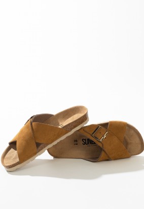 Sandales Ecatepec à plateforme Tan