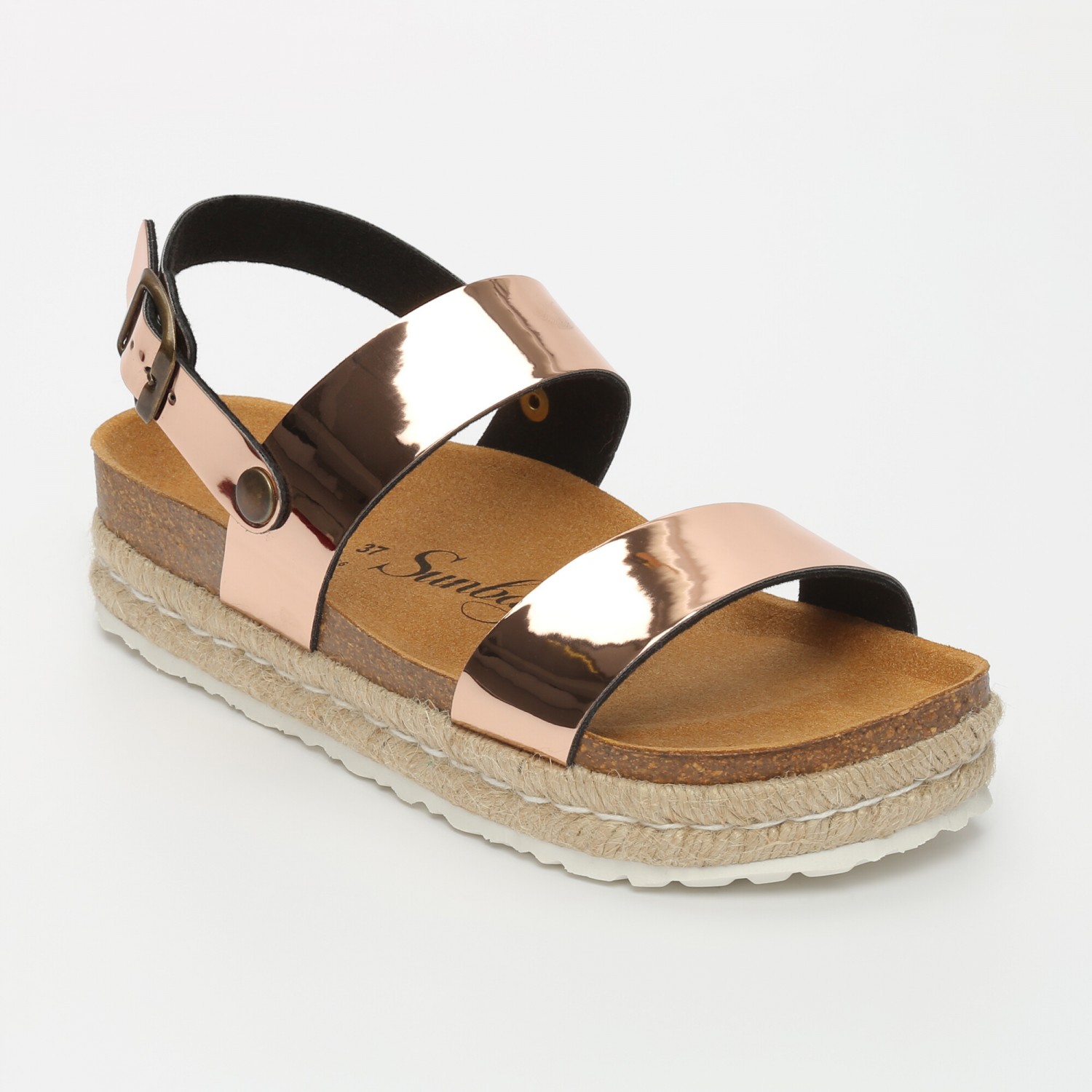 Sandale plateforme rose clearance gold