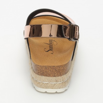 Sandales Kalmie à plateforme Rose gold