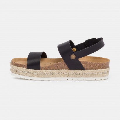 Sandales Kalmie à plateforme Noir