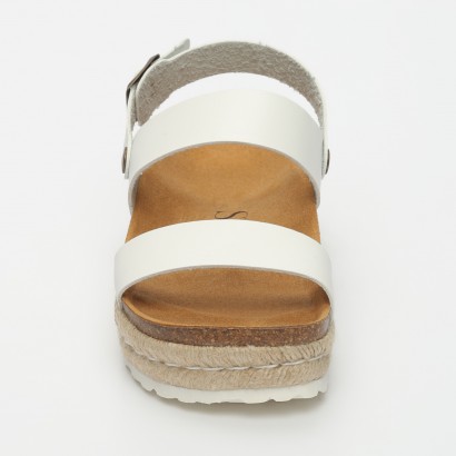 Sandales Kalmie à plateforme Blanc