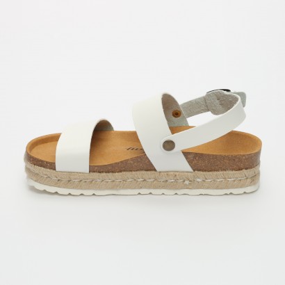Sandales Kalmie à plateforme Blanc