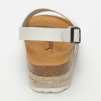 Sandales Kalmie à plateforme Blanc