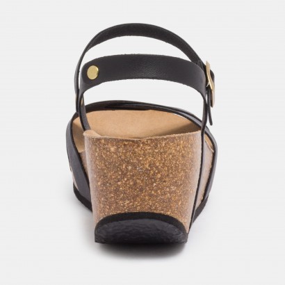 Sandales Pivoine Compensées et semi-compensées Noir