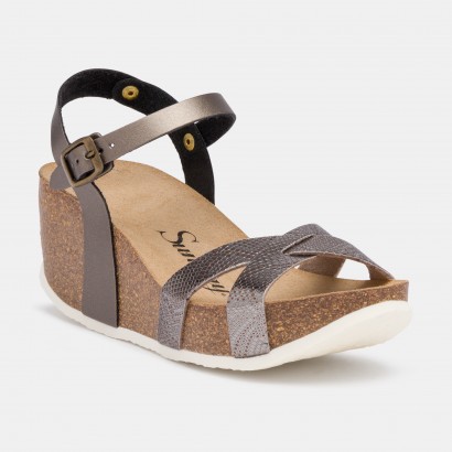 Sandales Pivoine Compensées et semi-compensées Anthracite