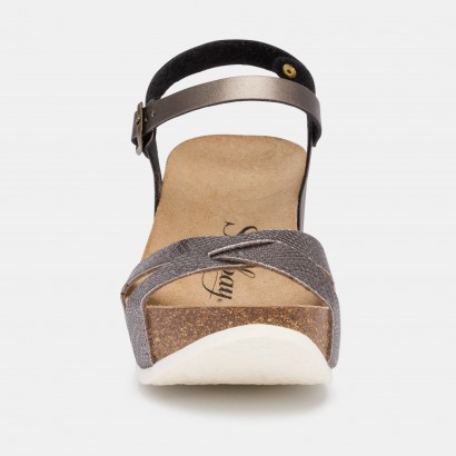 Sandales Pivoine Compensées et semi-compensées Anthracite