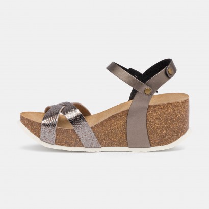 Sandales Pivoine Compensées et semi-compensées Anthracite