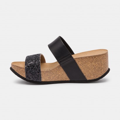 Sandales Coreopsis Compensées et semi-compensées Noir