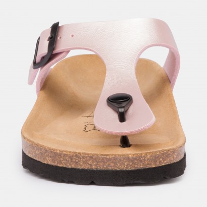Sandales Camelia à entre-doigts Rose clair