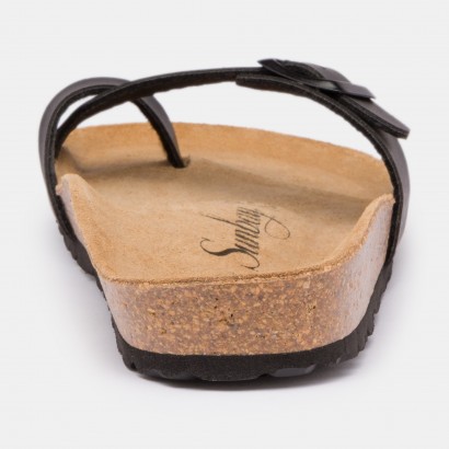 Sandales Petunia à entre-doigts Noir