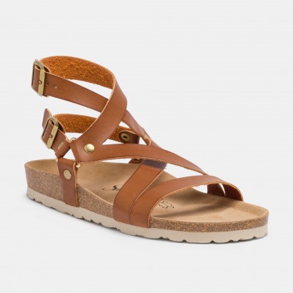 Sandales Elorza Multibrides Camel