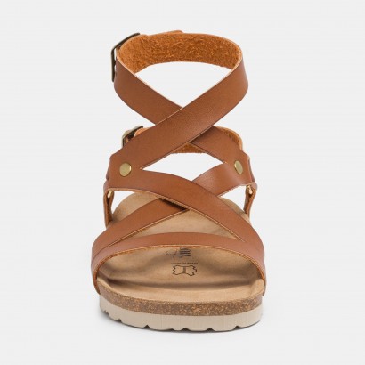 Sandales Elorza Multibrides Camel