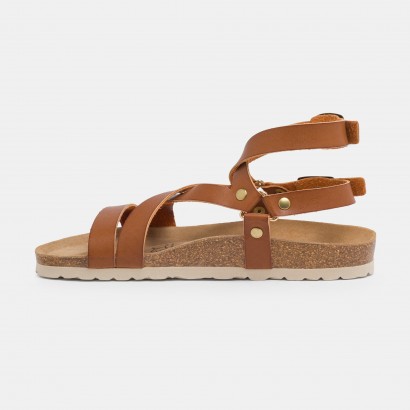 Sandales Elorza Multibrides Camel