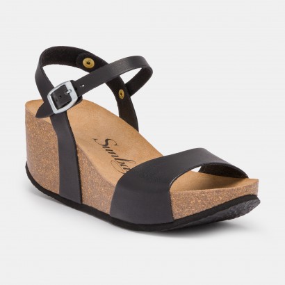 Sandales Yucca Compensées et semi-compensées Noir