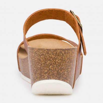 Sandales Ana Compensées et semi-compensées Tan
