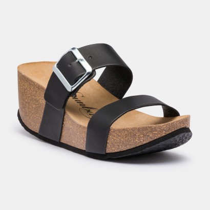 Sandales Ana Compensées et semi-compensées Noir