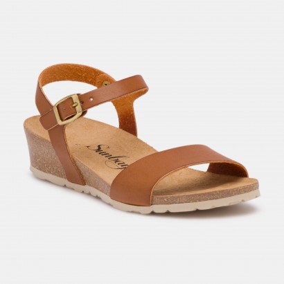 Sandales Esperance Compensées et semi-compensées Tan
