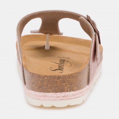 Sandales Camelia à entre-doigts Nude