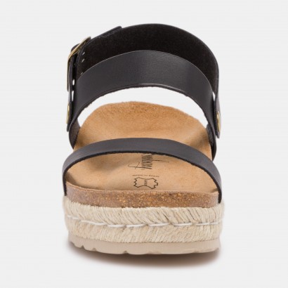 Sandales Kalmie à plateforme Noir