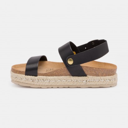 Sandales Kalmie à plateforme Noir