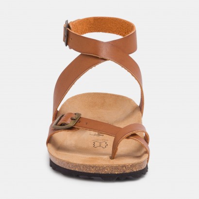 Sandales Sabaneta à entre-doigts Marron