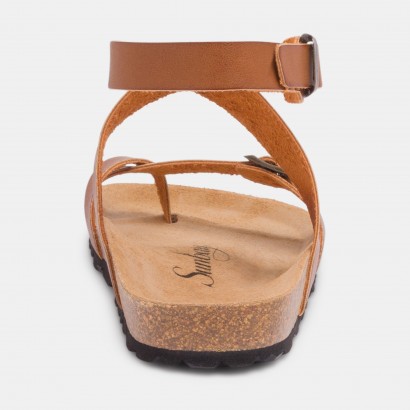 Sandales Sabaneta à entre-doigts Marron