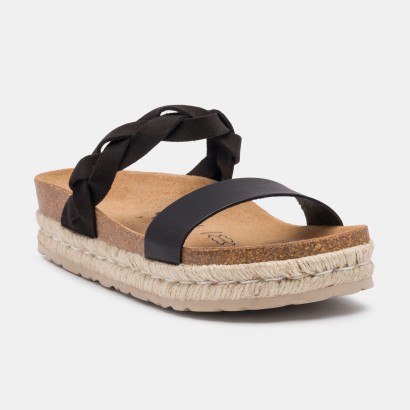 Sandales Mariara à plateforme Noir