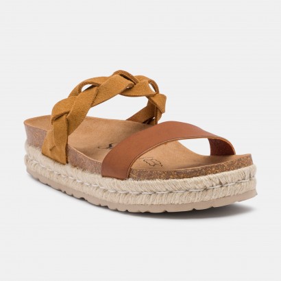 Sandales Mariara à plateforme Tan