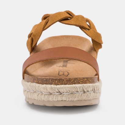 Sandales Mariara à plateforme Tan