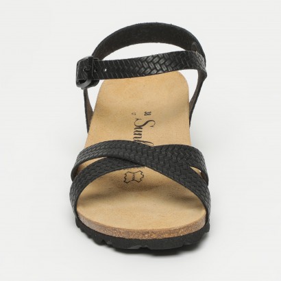 Sandales Lecheroa Compensées et semi-compensées Noir