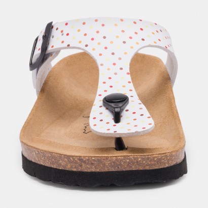 Sandales Camelia à entre-doigts Blanc